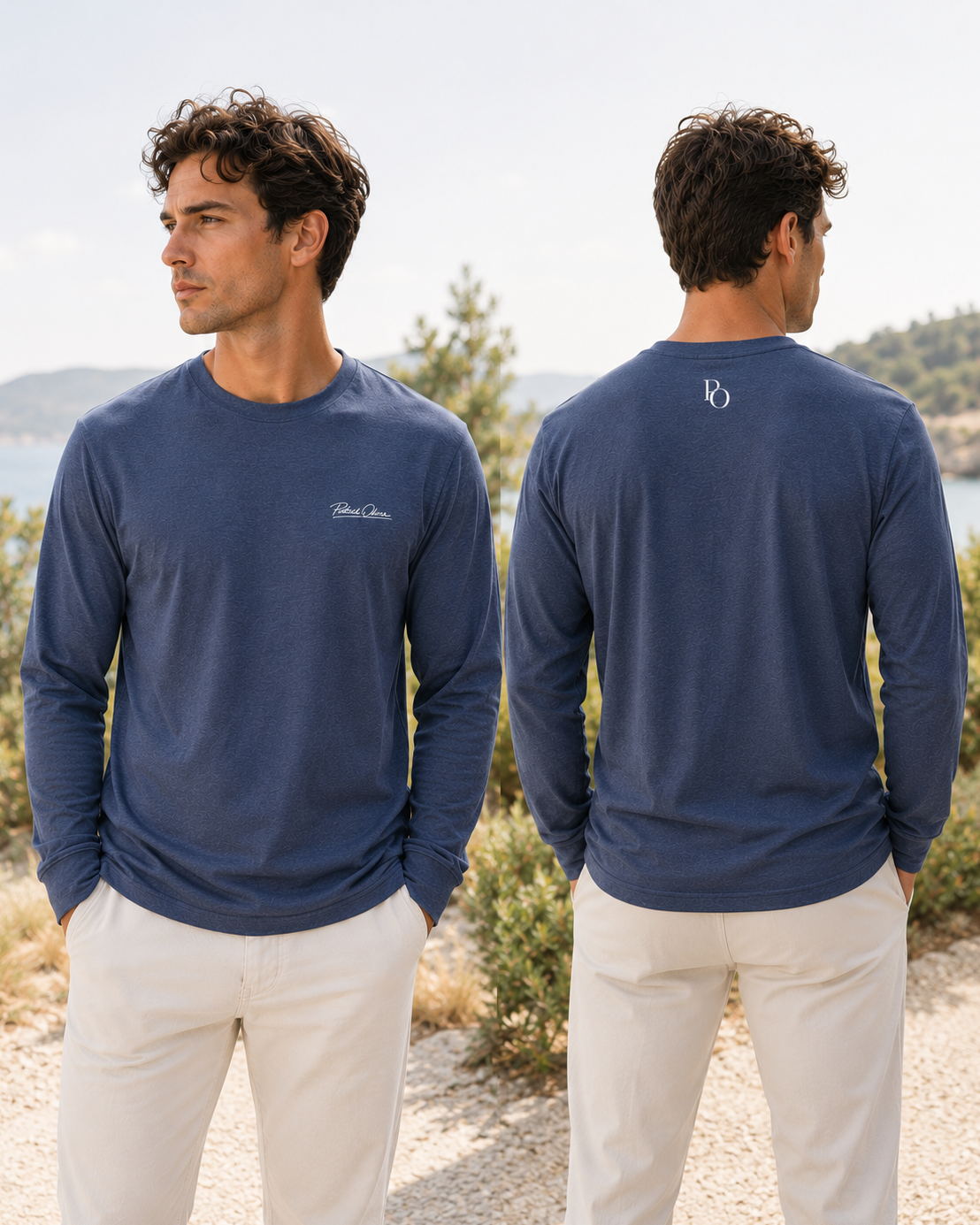 Patrick Oliver Embroidered Long Sleeve